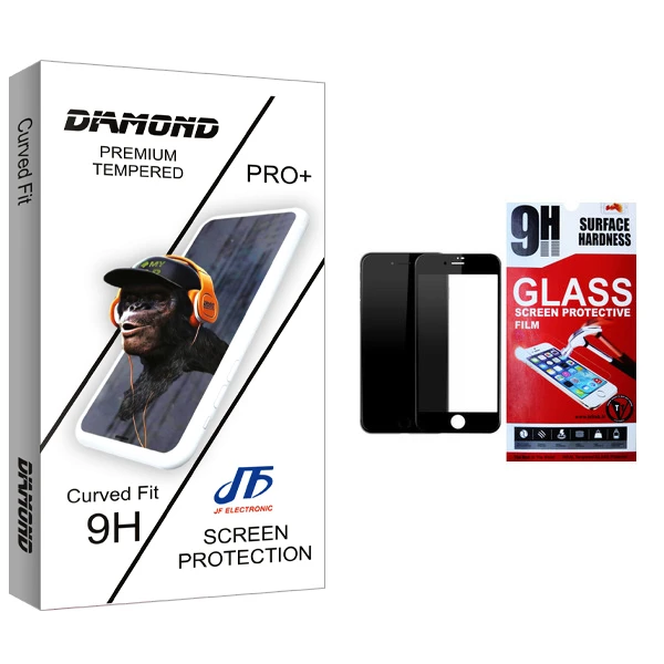 محافظ صفحه نمایش جی اف مدل Diamond glass مناسب برای گوشی موبایل اپل Iphone 8Plus