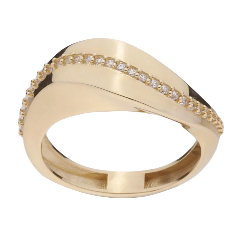 انگشتر طلا 18 عیار زنانه گلدم مدل اتمی R-3090025
