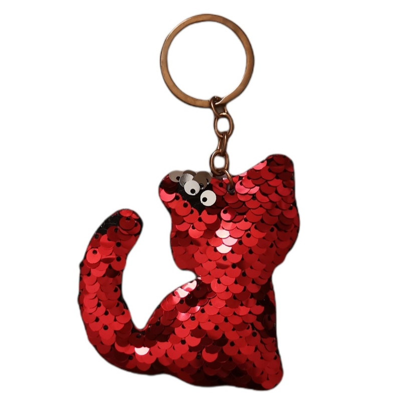 جاکلیدی دخترانه مدل گربه پولکی