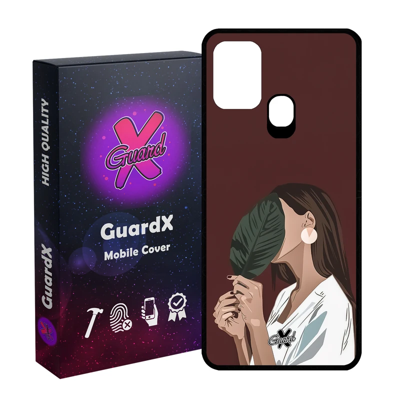 کاور گارد ایکس طرح دختر مدل Glass10476 مناسب برای گوشی موبایل سامسونگ Galaxy M31 / M31 Prime / F41