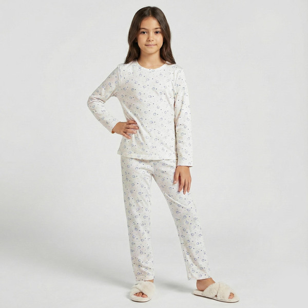 ست تی شرت و شلوار دخترانه مونسا مدل 1104