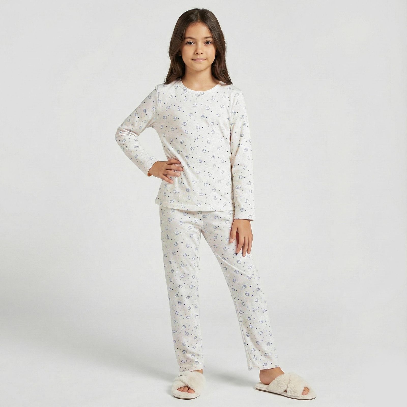 ست تی شرت و شلوار دخترانه مونسا مدل 1104 - - 1