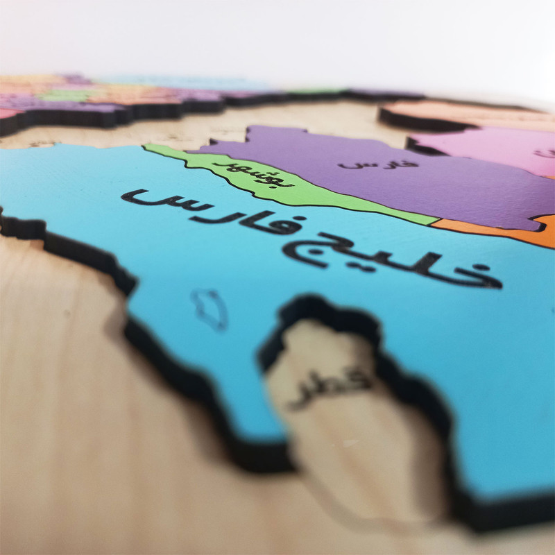 پازل آموزشی مدل نقشه ایران کد PM01