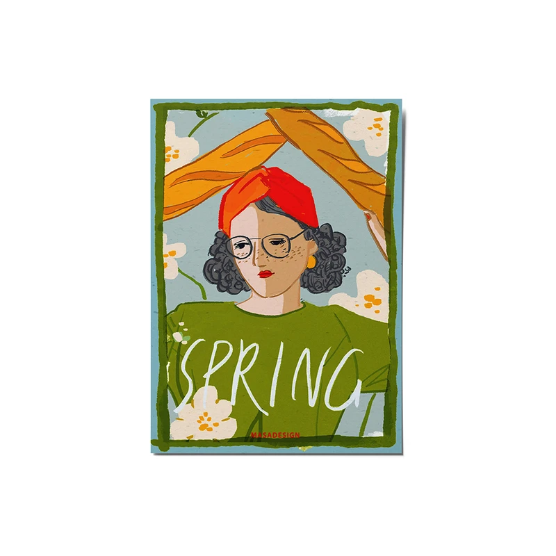 کارت پستال ماسا دیزاین مدل stkv0514 دختر