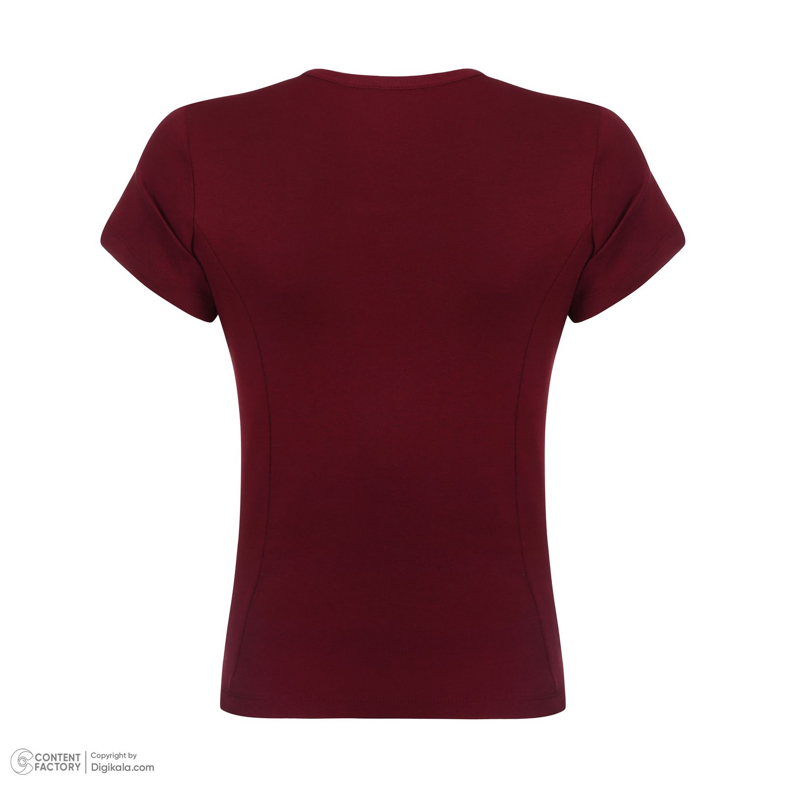 تی شرت آستین کوتاه زنانه پاتن جامه مدل فیانگو 131631020123690 رنگ زرشکی -  - 4
