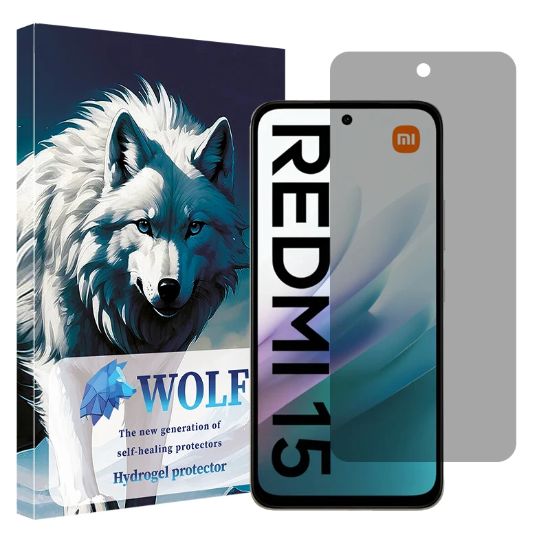 محافظ صفحه نمایش حریم شخصی ولف مدل Tough مناسب برای گوشی موبایل شیائومی Redmi 15 4G