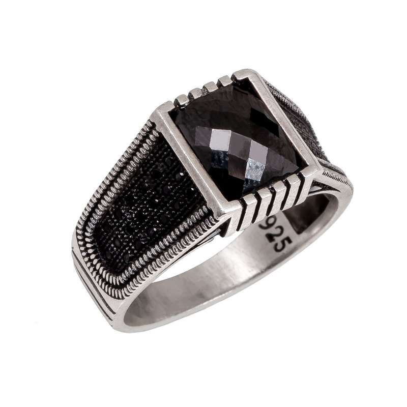 انگشتر نقره مردانه مدل 22217