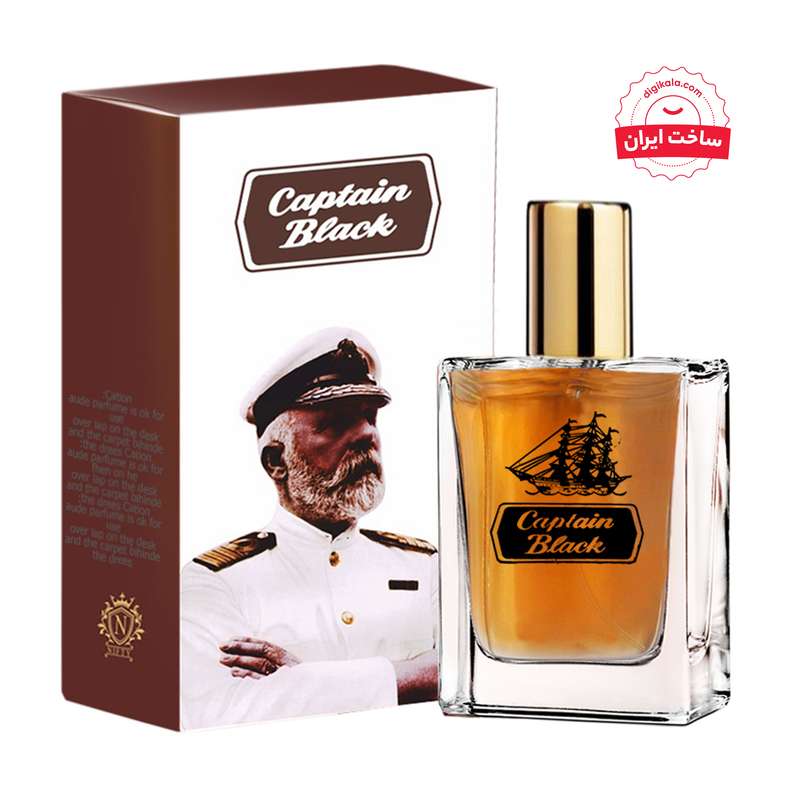 ادو پرفیوم مردانه نیفتی مدل کاپیتان بلک حجم 50 میلی لیتر