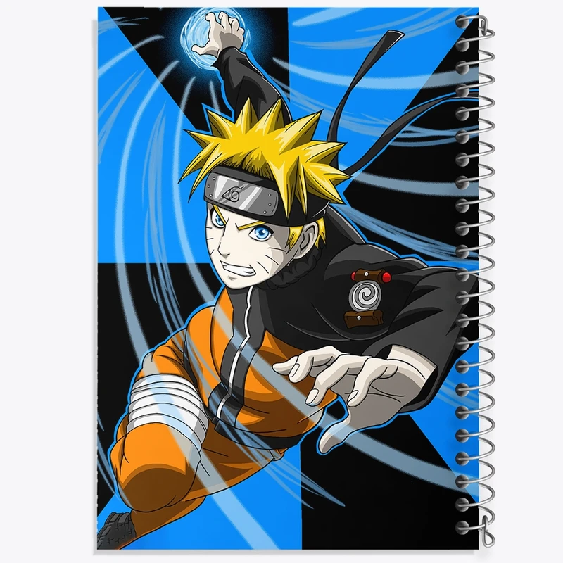 دفتر شطرنجی 50 برگ خندالو مدل انیمه ناروتو (Naruto) کد F2138