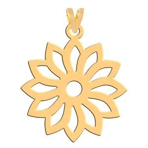 آویز گردنبند طلا 18 عیار زنانه فرشته مدل گل WNL-000253