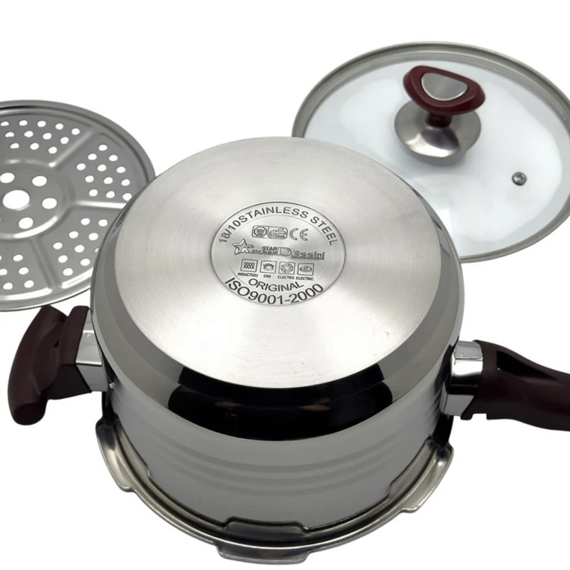 زودپز دسینی مدل دسته بلند گنجایش 9 لیتر زودپز دسینی مدل دسته بلند گنجایش 9 لیتر