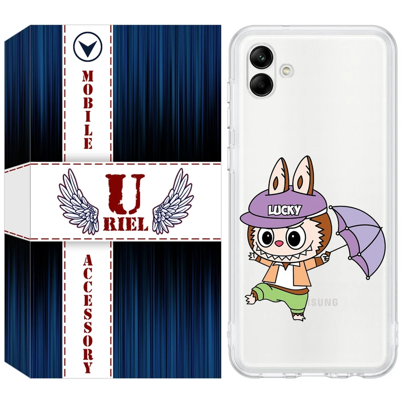 کاور یوریل مدل Clear کد 125 طرح لبوبو مناسب برای گوشی موبایل سامسونگ Galaxy A04e