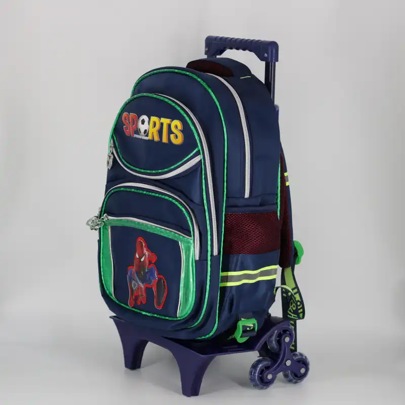 کوله پشتی چرخ دار طرح مردعنکبوتی کد0050