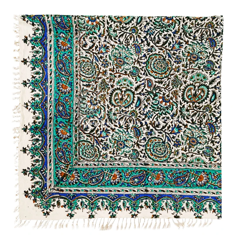 رومیزی قلمکار مدل گل اناری