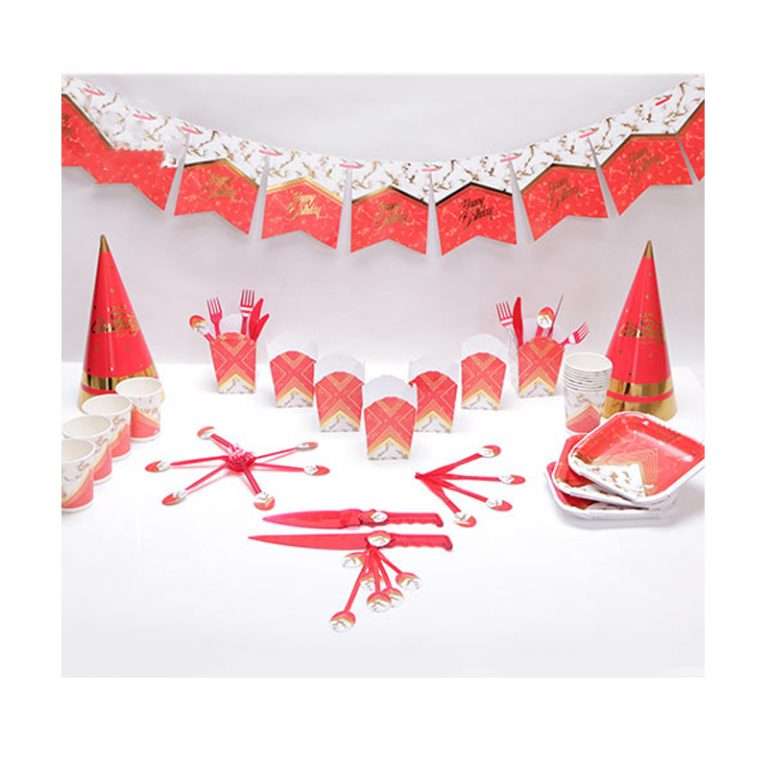 مجموعه 75 عددی تم تولد طرح گرانیتی قرمز