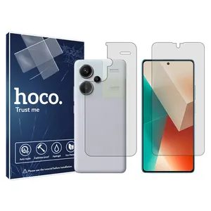 Hoco HyGEL model transparent screen protector suitable for Xiaomi Redmi Note 13 Pro Plus mobile phone along with the back protector