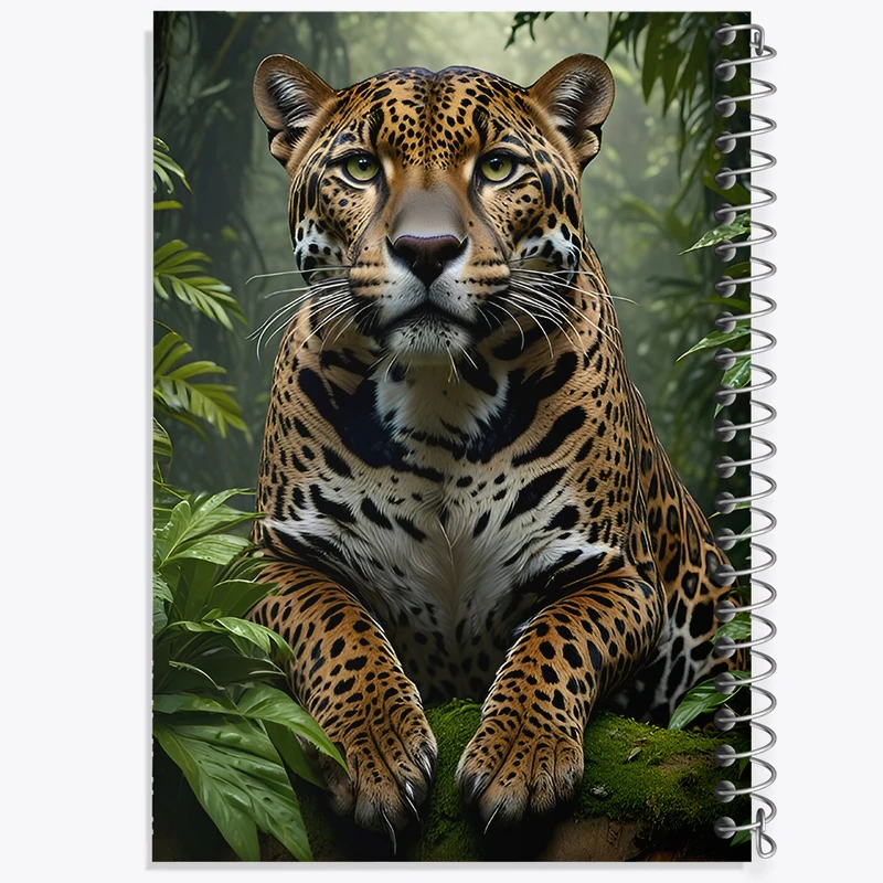 دفتر مشق 50 برگ خندالو طرح پلنگ کد F7100