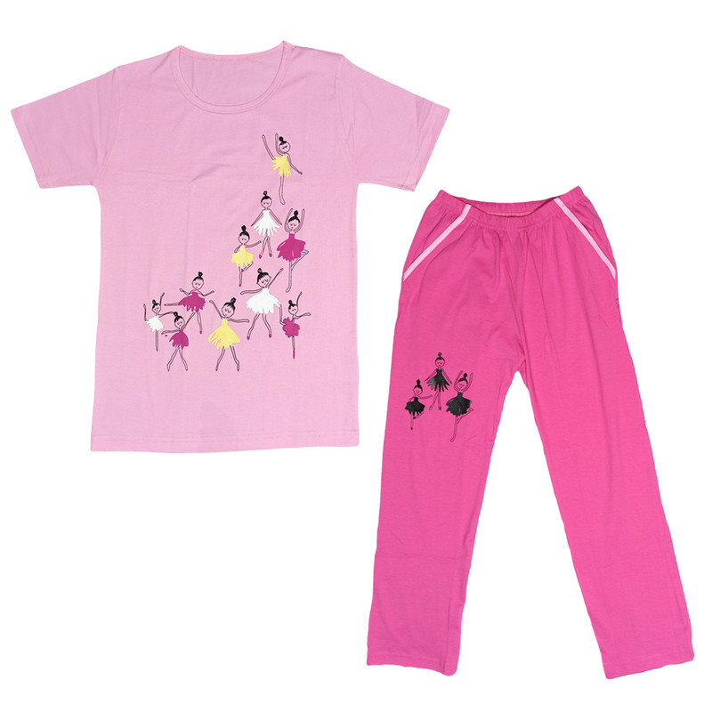 ست تی شرت و شلوار دخترانه مدل 85