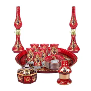 سرويس چای خوری 17پارچه مدل شاه عباسي كد 2000