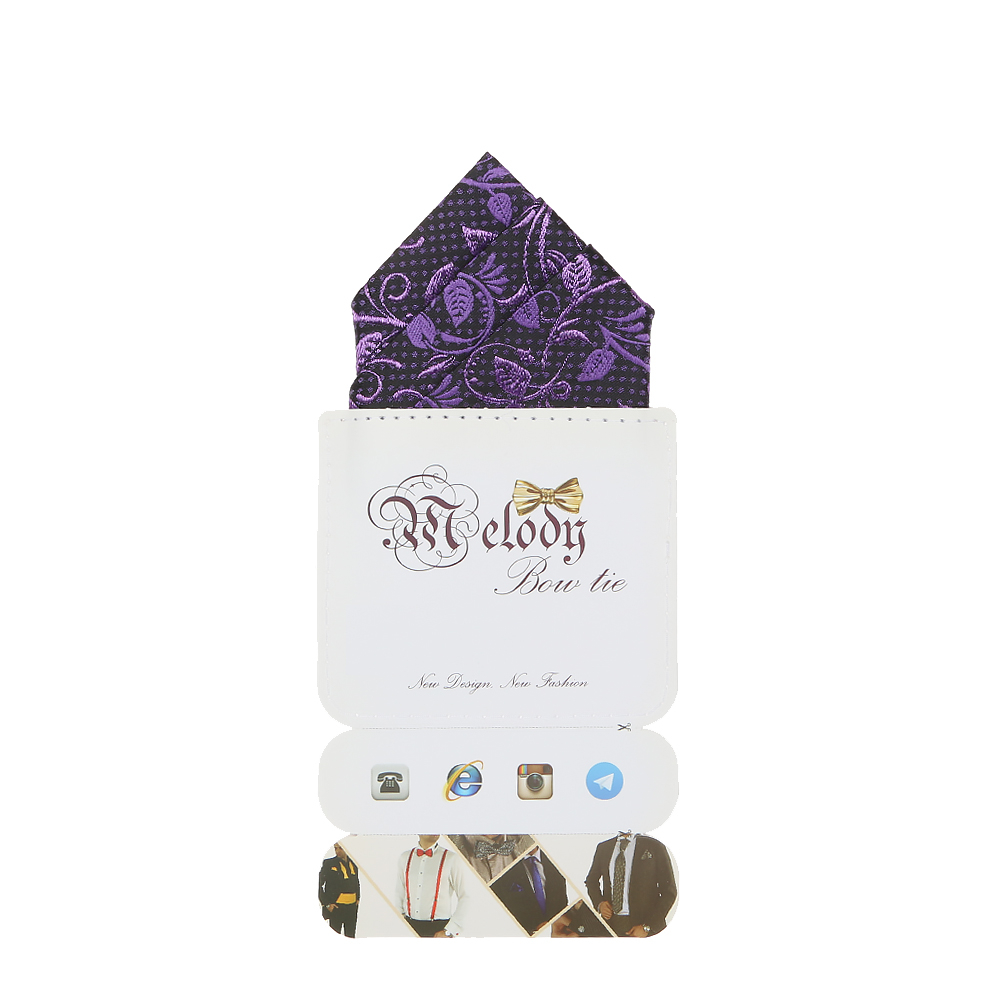 دستمال جیب مردانه ملودی مدل PS5106MSEprpl