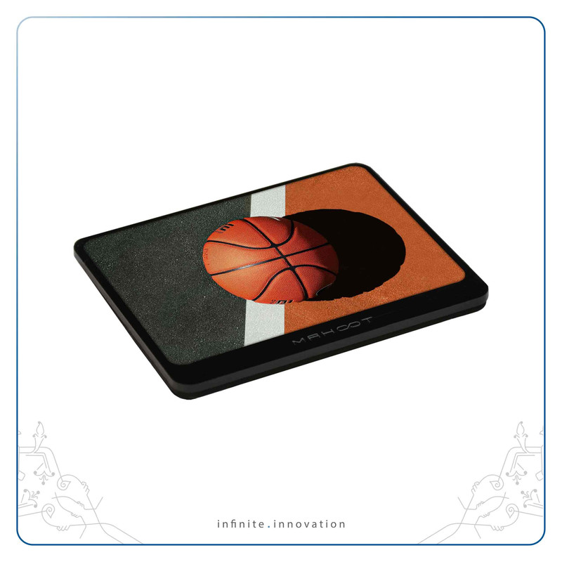 زیر لیوانی ماهوت مدل Basketball زیر لیوانی ماهوت مدل Basketball