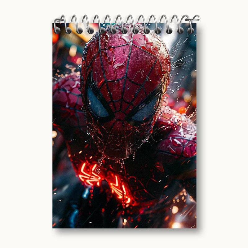 دفتر یادداشت 50 برگ خندالو طرح مرد عنکبوتی (Spider Man) کد N1771