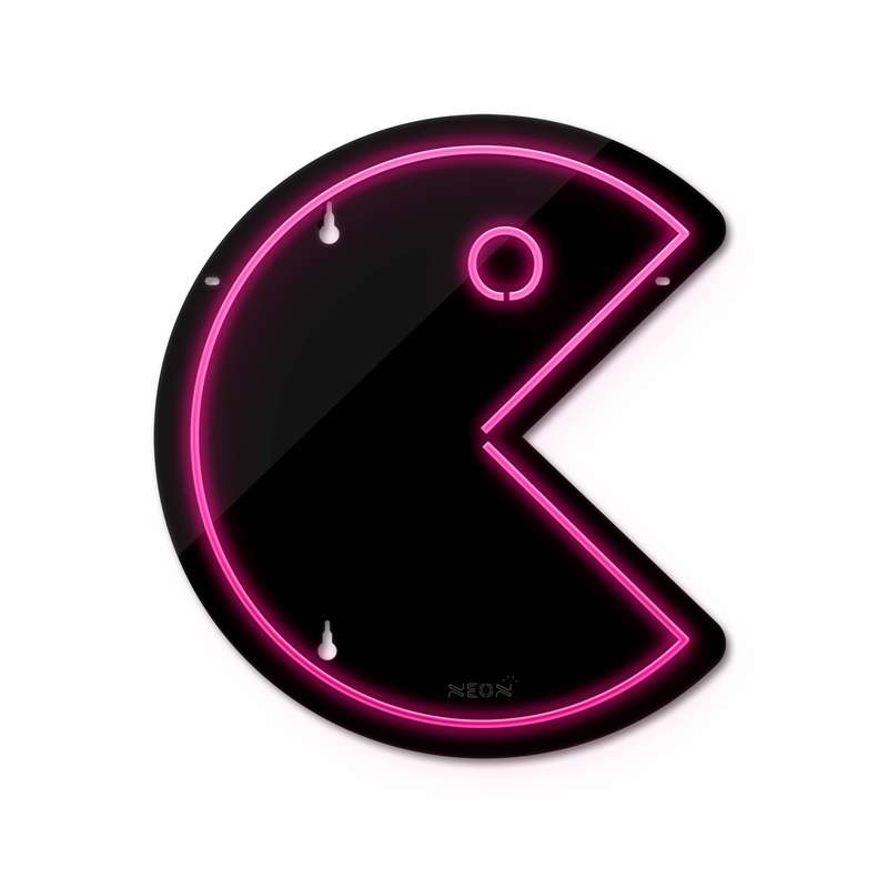 چراغ دیواری نئون دیزاین طرح Packman-BL_PN