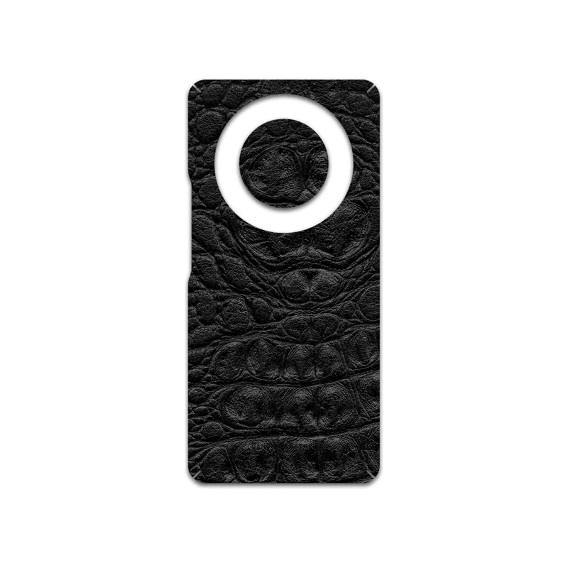 برچسب پوششی ماهوت مدل Black-Crocodile-Leather مناسب برای گوشی موبایل آنر X9a