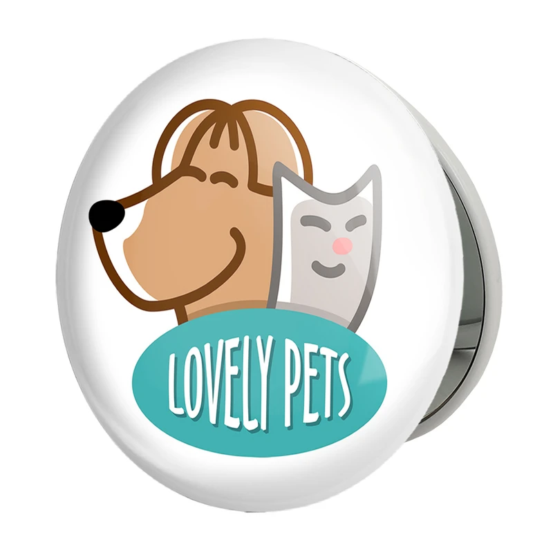 آینه جیبی خندالو طرح حمایت از حیوانات مدل تاشو کد 27341 