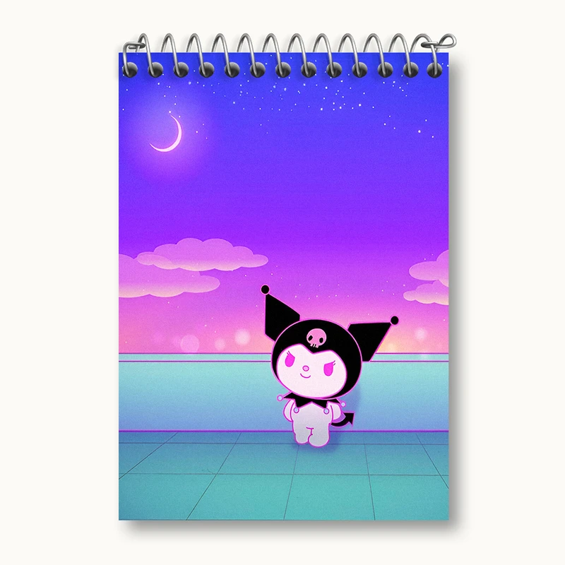 دفتر یادداشت 50 برگ خندالو طرح کرومی (Kuromi) کد N4816