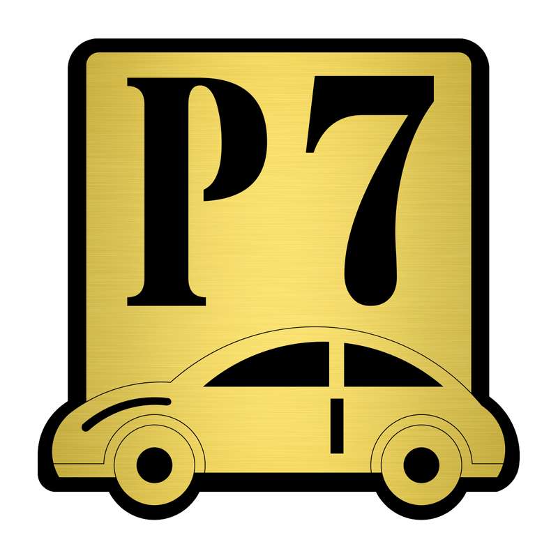تابلو نشانگر مستر راد طرح پارکینگ شماره 7 کد P-BG 07