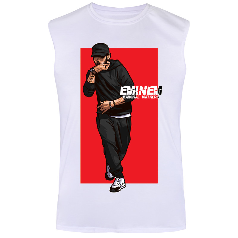 تاپ مردانه مدل EMINEM کد TOW12 رنگ سفید