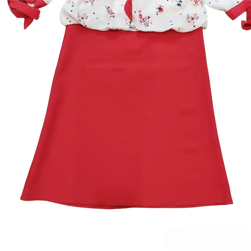 پیراهن دخترانه مدل  مجلسی ASH567 رنگ قرمز