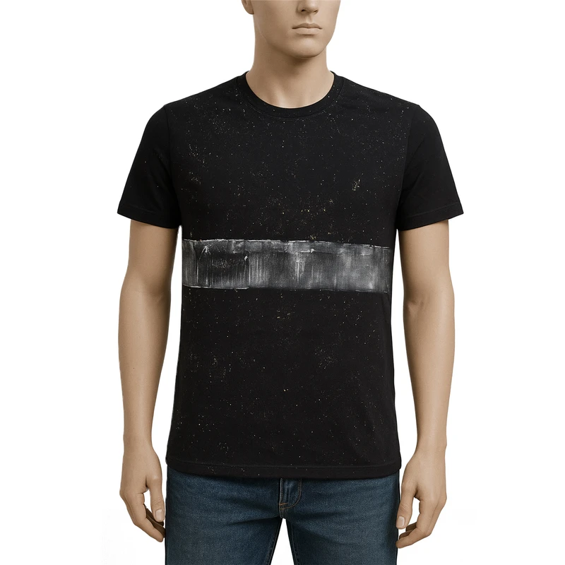 تی‌شرت آستین کوتاه مردانه مدل کهکشان