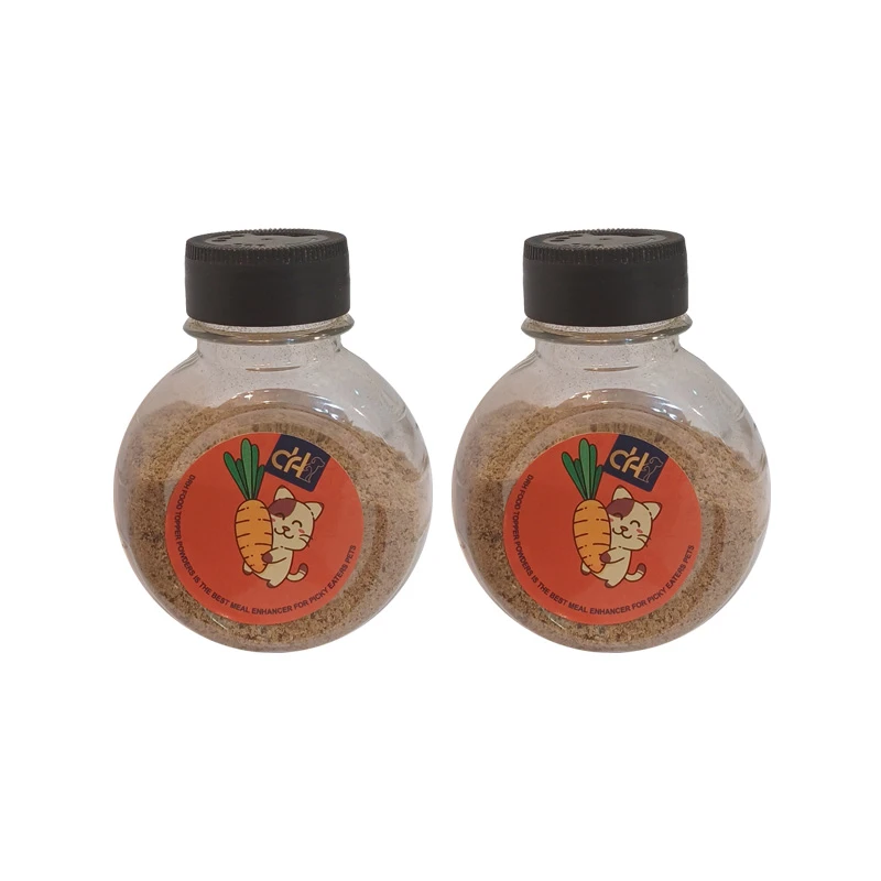 پودر طعم دهنده غذای سگ و گربه دکتر اچ طعم سبزیجات وزن 160 گرم بسته 2 عددی