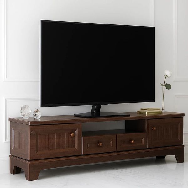 میز تلویزیون آرچین چوب مدل نئوکلاسیک 160 مناسب برای تلویزیون تا 65 اینچ