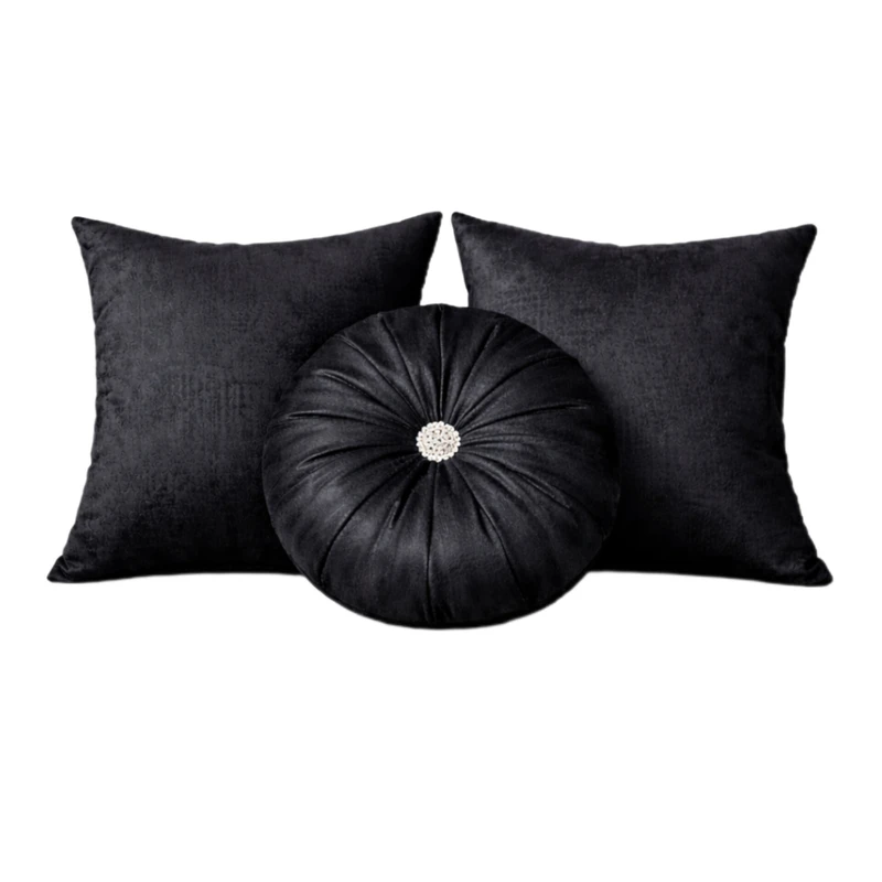 کوسن مدل مخمل پتینه کد 06 سایز 40*40 مجموعه سه عددی 