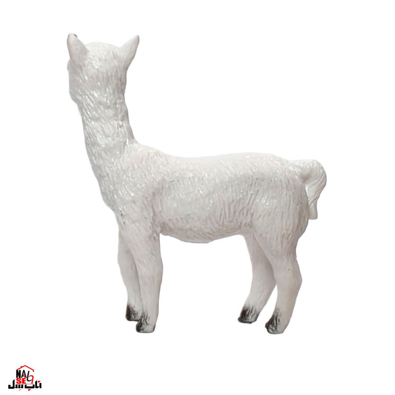 فیگور ناب سل مدل گوسفند آلپاکا کد ALPACA NAAB026 ارتفاع 6 سانتی متر