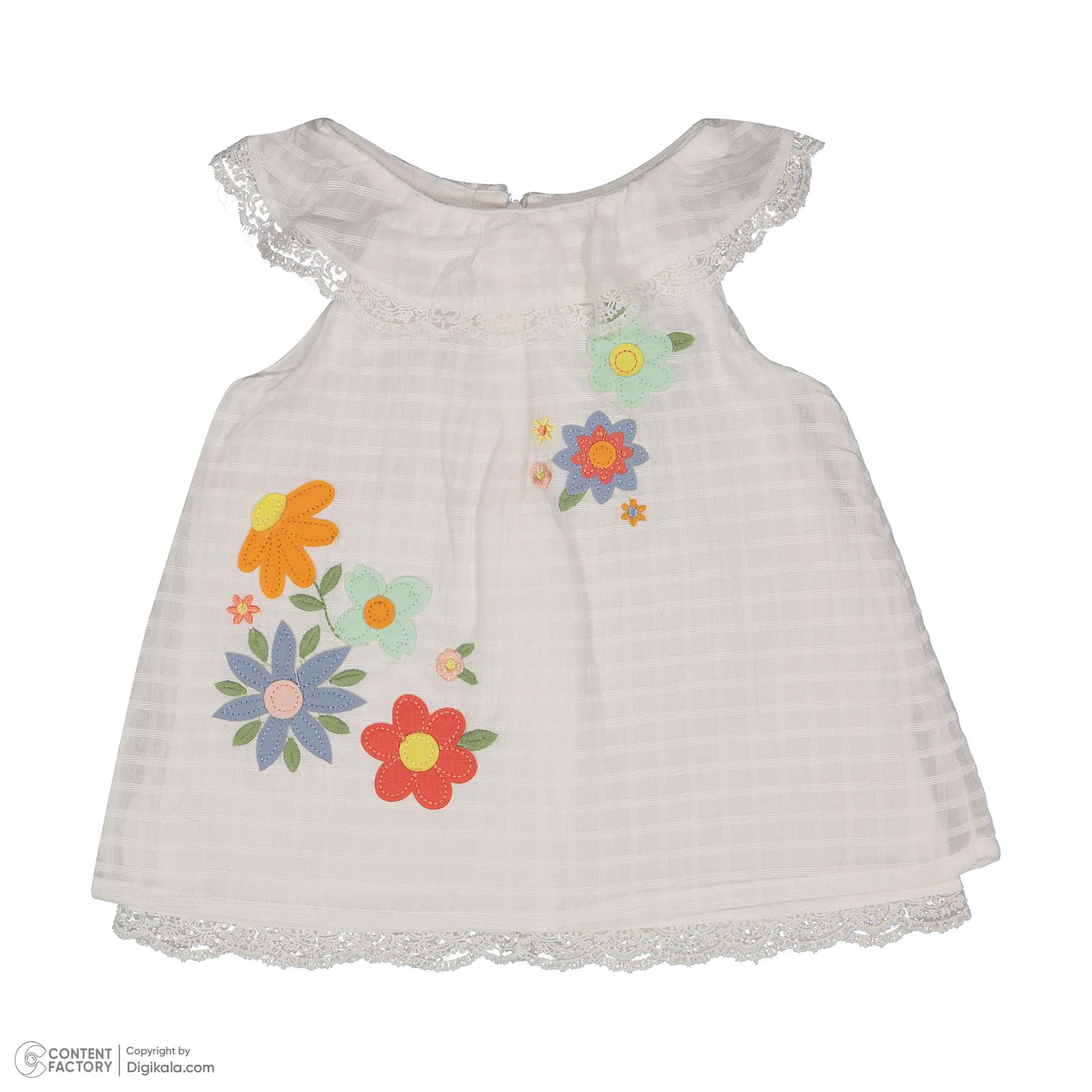 ست 3 تکه لباس نوزادی ایندیگو مدل 13157 رنگ سفید -  - 5