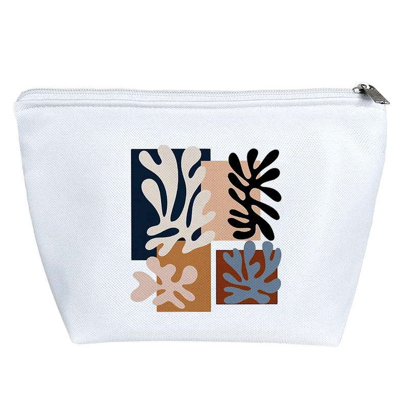 کیف لوازم آرایش دخترانه خندالو مدل نقش و نگار دریایی کد 8023