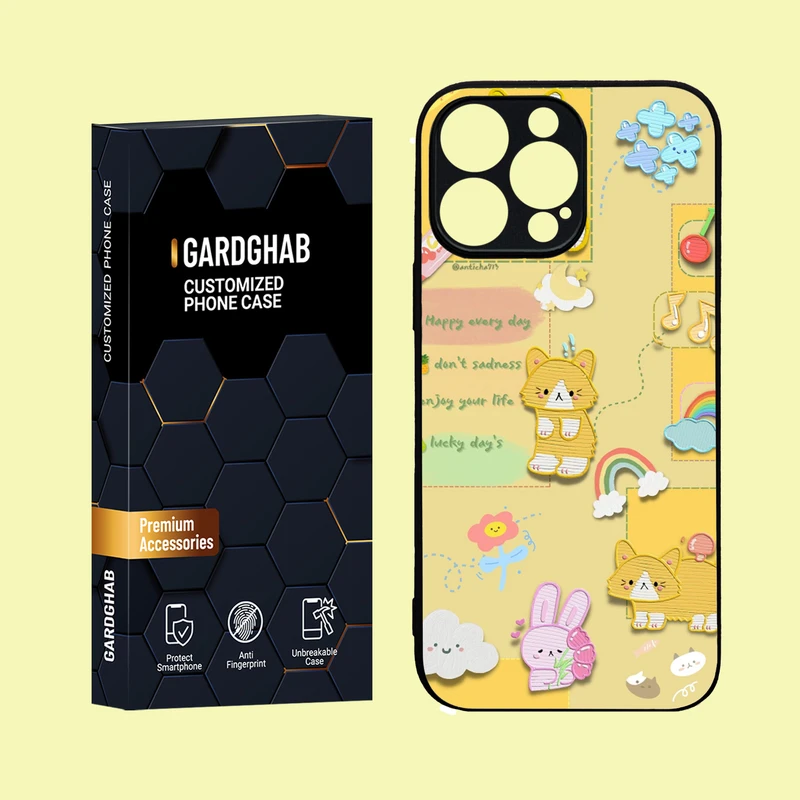 کاور گارد قاب مدل دور ژله اd فانتزی مناسب برای گوشی موبایل اپل iPhone 16 Pro Max