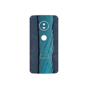 MAHOOT Turquoise feathers Cover Sticker for Motorola Moto G5