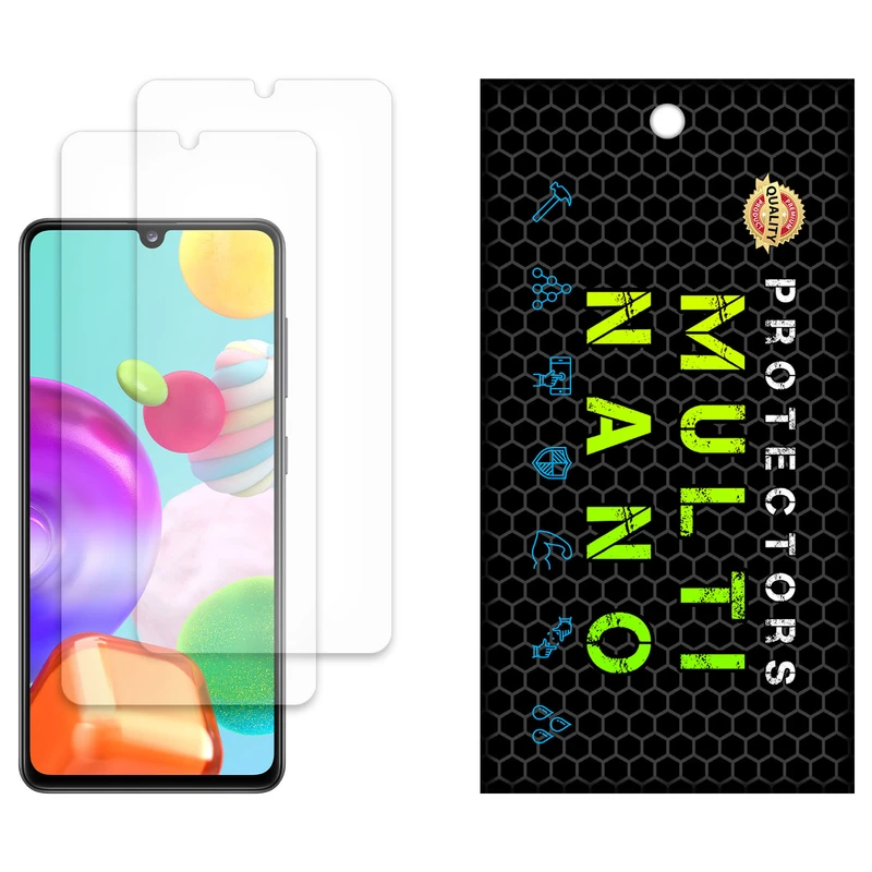 محافظ صفحه نمایش مات مولتی نانو مدل X-S2M مناسب برای گوشی موبایل سامسونگ Galaxy A41 بسته دو عددی