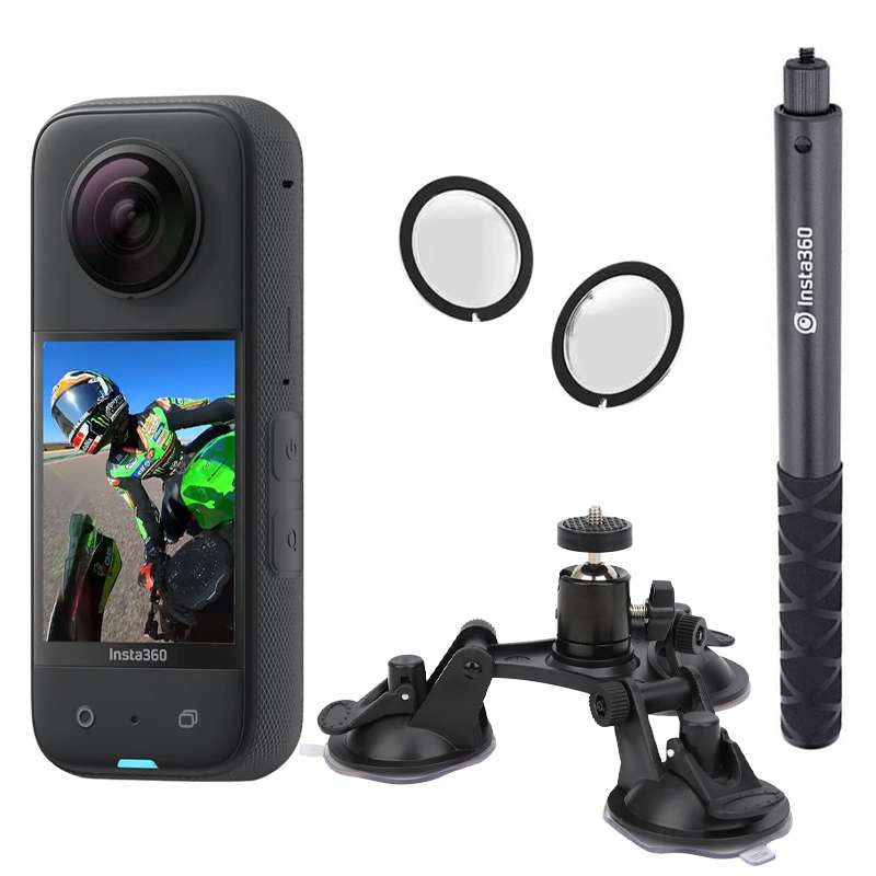 دوربین فیلم برداری ورزشی اینستا 360 مدل INSTA360 X3 به همراه لوازم جانبی دوربین فیلم برداری ورزشی اینستا 360 مدل INSTA360 X3 به همراه لوازم جانبی
