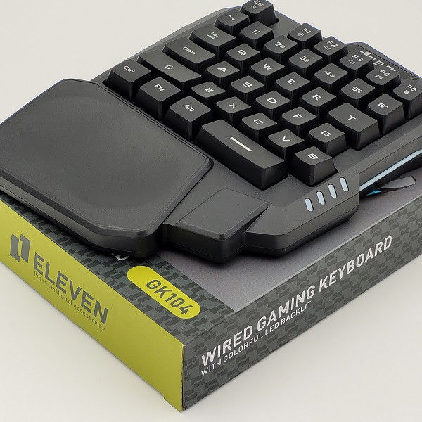 کیبورد گیمینگ ایلون مدل GK104، سوییچ ممبران، Tenkeyless، نورپردازی LED RGB