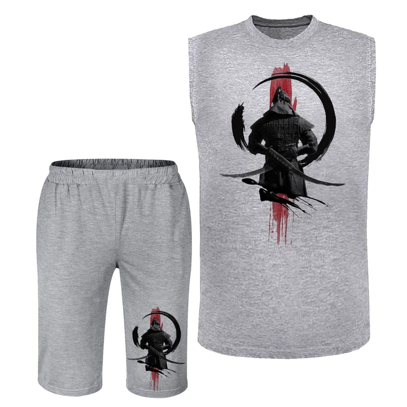 ست تاپ و شلوارک مردانه مدل مبارز کد N602