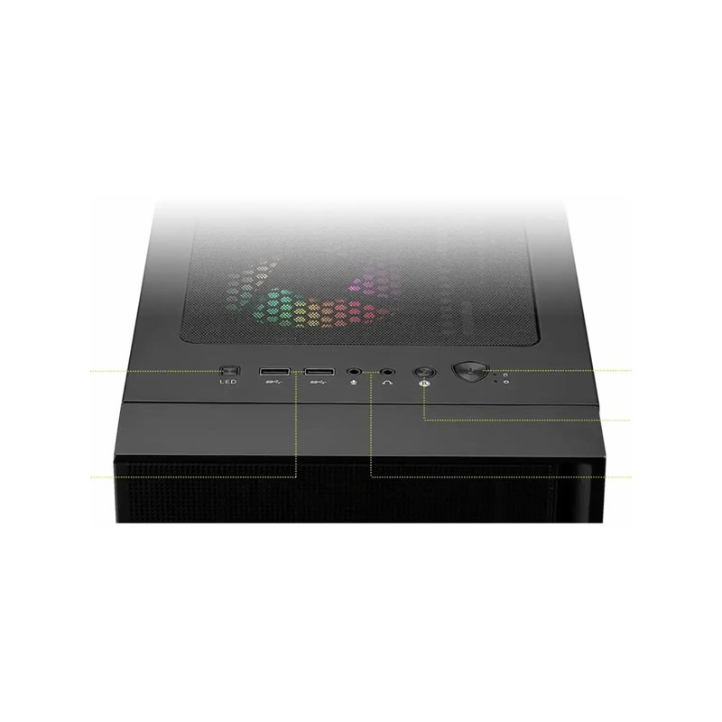 کیس کامپیوتر گیمینگ ام اس آی مدل MAG FORGE 120A AIRFLOW BK