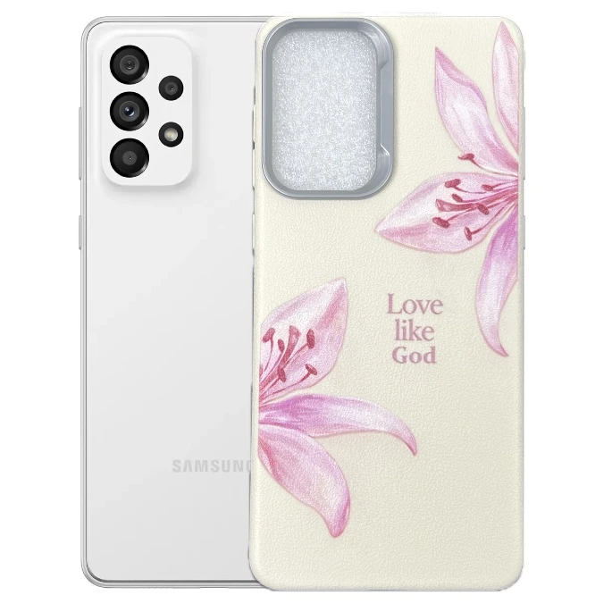 کاور طرح گل سوسن مناسب برای گوشی موبایل سامسونگ Galaxy A52