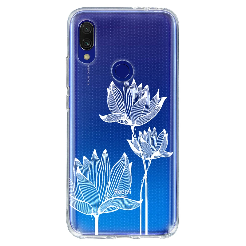 کاور مگافون طرح گل مدل C47-W مناسب برای گوشی موبایل شیائومی Redmi 7