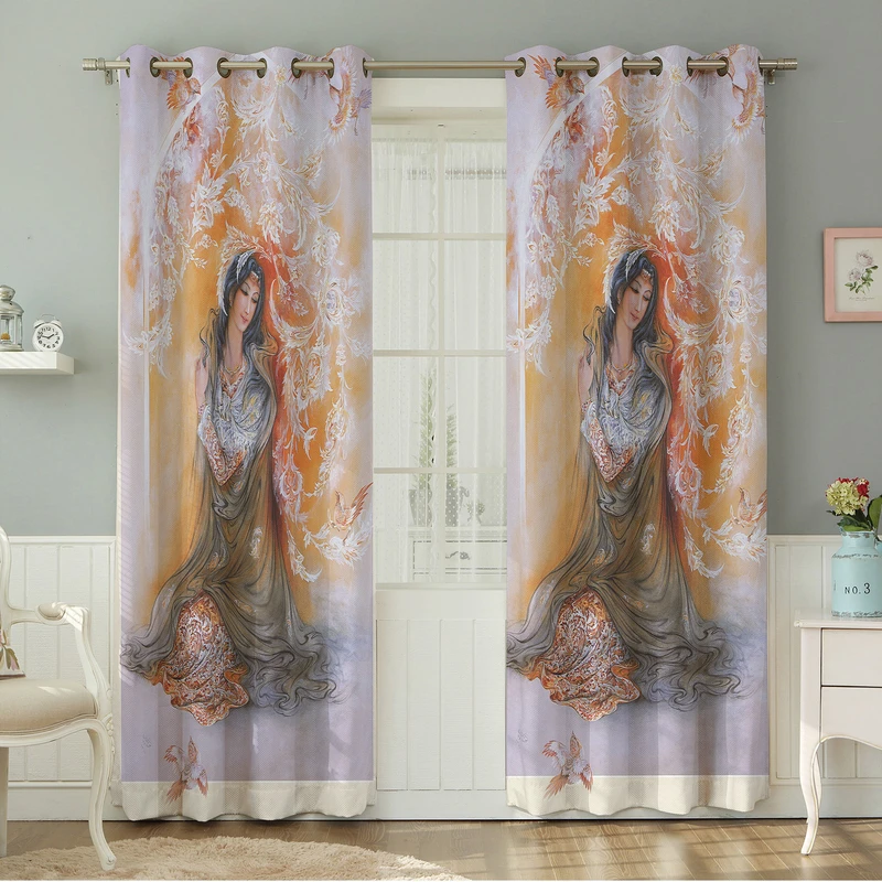 پرده نیروانا طرح  مدرن مدل مخمل کد 8652 سایز 140×280 سانتی متر